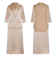 Load image into Gallery viewer, Dress Suits Women Two Piece Sets Blazer Suit Jacket Elegant Ladies Office Wear Runway Designer High Quality Work Formal Clothing