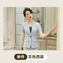 Load image into Gallery viewer, Casual women's skirt suit feminine interview clothing Summer 2020 hotel front desk overalls Office Slim Skirt Two-piece