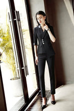 Load image into Gallery viewer, Hot Formal Elegant Uniform Styles Blazers Suits Two Piece with Tops and Skirt for Ladies Office Work Wear Jacket Sets Clothings