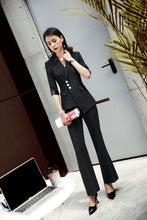 Load image into Gallery viewer, Hot Formal Elegant Uniform Styles Blazers Suits Two Piece with Tops and Skirt for Ladies Office Work Wear Jacket Sets Clothings
