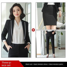 Load image into Gallery viewer, Business Clothing Women Suit Fashion High Quality Long Sleeve Temperament Suit Women Fashion Trousers Suit Work Two-piece Suit