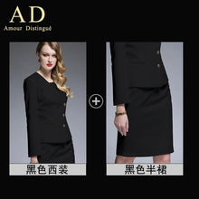 Load image into Gallery viewer, Dress Suit 2 Two Piece Set Elegant Long Sleeve Blazer Coat High Quality Office Lady Formal Work Wear Outfits Uniform Clothing
