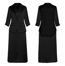 Load image into Gallery viewer, Dress Suits Women Two Piece Sets Blazer Suit Jacket Elegant Ladies Office Wear Runway Designer High Quality Work Formal Clothing
