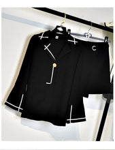 Load image into Gallery viewer, Skirts Set New Spring Women's Office Ladies Notched Shirts Tops And Cut Woman Skirts Casual Ladies Clothing Suit Set NS74
